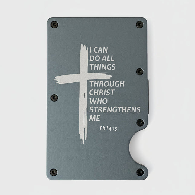 RFID Wallet - I Can Do All Things Through Christ Who Strengthens Me. Phil 4:13