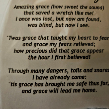 Amazing Grace Slate Plaque – 4.5” x 8.5” Christian Wall & Desk Decor