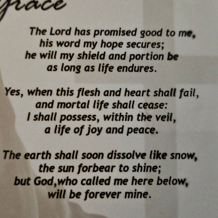 Amazing Grace Slate Plaque – 4.5” x 8.5” Christian Wall & Desk Decor